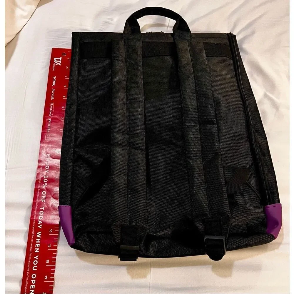Rucksack Backpack in Black & Purple NY Omnilife